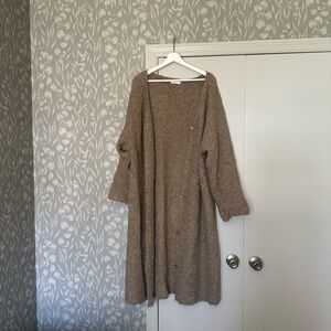 Neuflora Long Taupe Sweater Cardigan